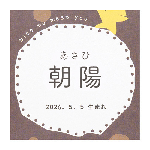ホシフルーツ 名入れ ナッツとドライフルーツの贅沢ブラウニーB