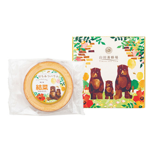 山田養蜂場 名入れはちみつバウムとカタログギフト 百花一選 ねむのき