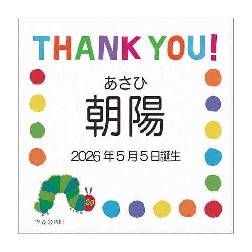 はらぺこあおむし 名入れジュース＆スイーツセットA