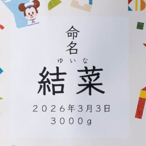 Disney KIDEA (名入れ)体重米ギフト
