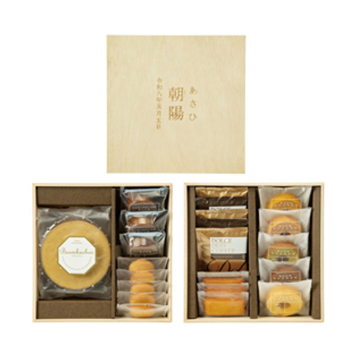 名入れ スイーツBOX（木箱二段）