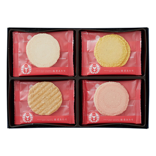 山田園 名入れ日本茶2箱(茶箱入り)&志ま秀 海老菓子詰合せ