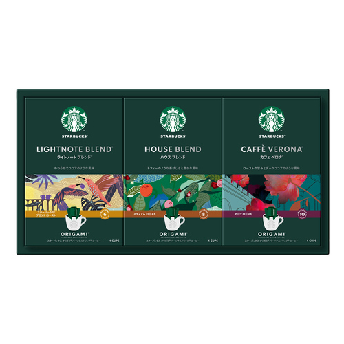 【特急便】スターバックス オリガミ パーソナルドリップコーヒーギフトC と カタログギフト 百花一選 さくら