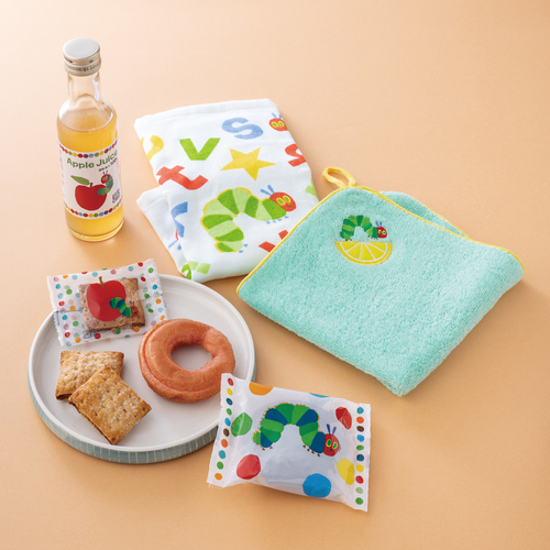 【特急便】はらぺこあおむし ジュース＆スイーツとタオルセットA