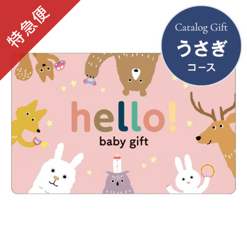 【特急便】カードギフト hello! baby gift うさぎ