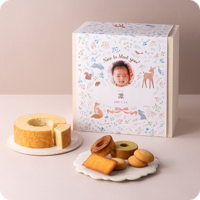 写真入り名入れ スイーツBOX（木箱）