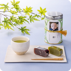 写真入り名入れ 伊藤茶園 木箱入りフォトカン宇治茶