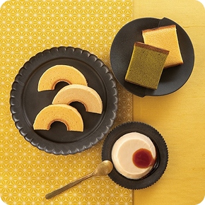 烏鶏庵 烏骨鶏バームクーヘンとプリン