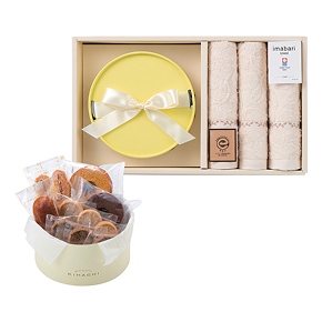 パティスリー キハチ アソートBOX Mと今治エコリーフタオル3枚セット